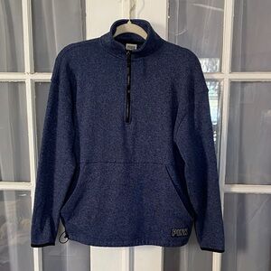 Victoria's Secret PINK Blue Heathered 1/4 Zip Pullover